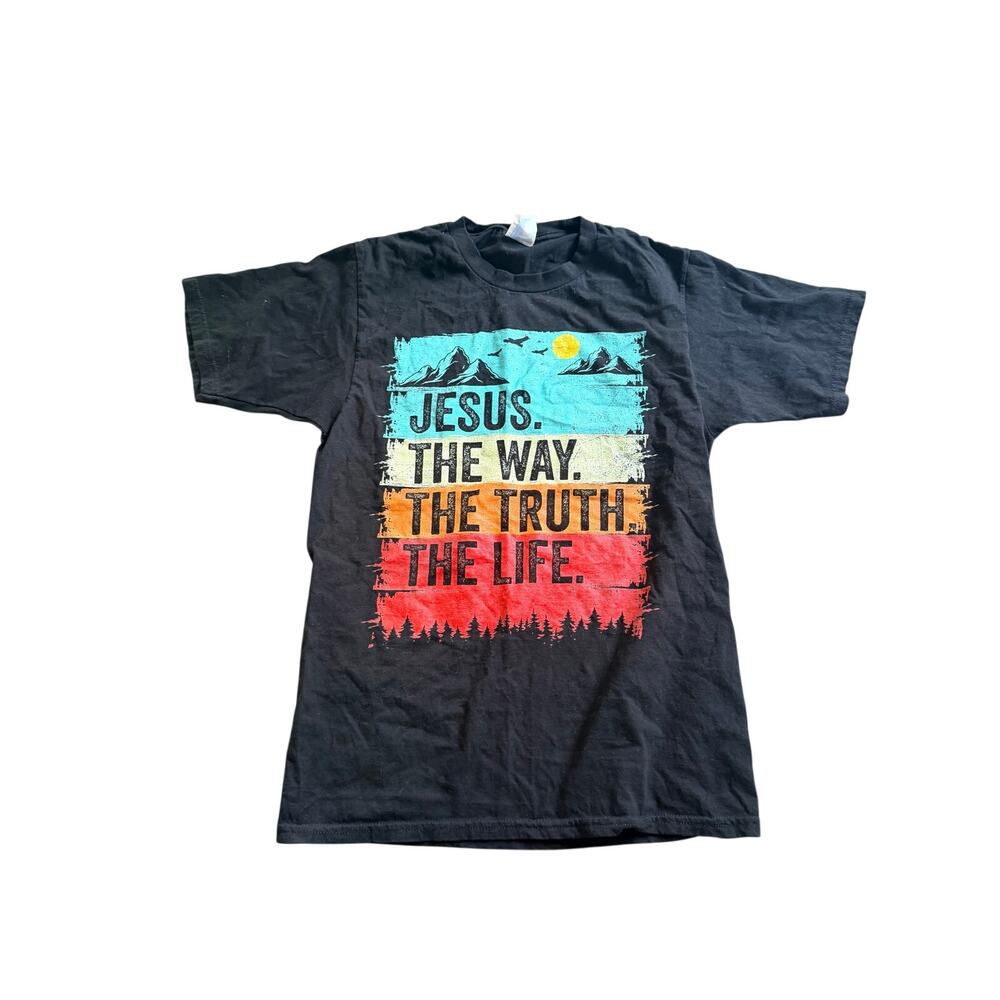 Port & Company Jesus The Way The Truth Life Graphic Tee S